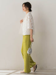 PAISLEY COTTON LACEブラウス