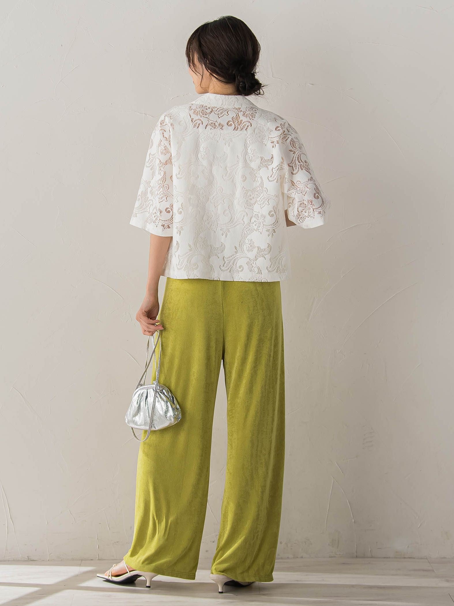 PAISLEY COTTON LACEブラウス