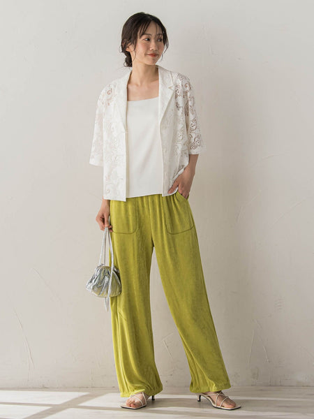 PAISLEY COTTON LACEブラウス