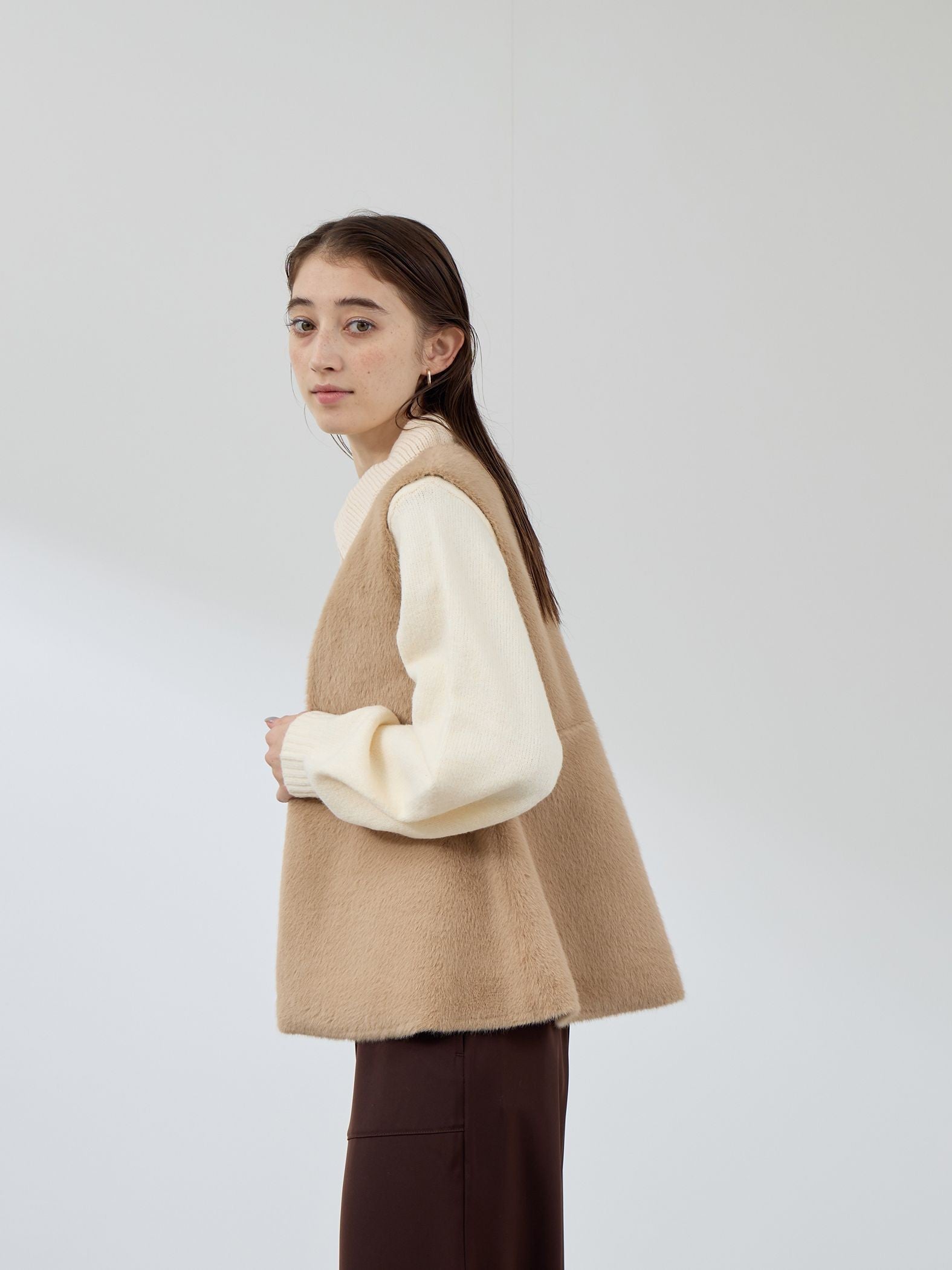 フェイクムートンファーペプラムジレ