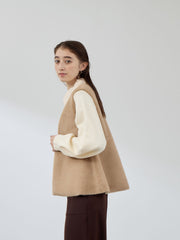 フェイクムートンファーペプラムジレ