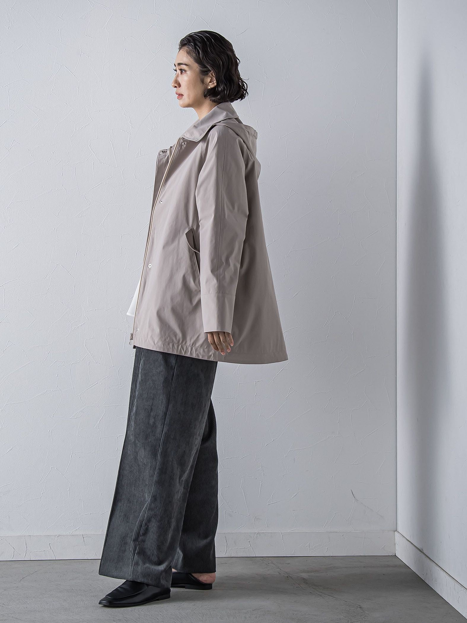 コーデュロイワイドパンツ≪洗濯機で洗える≫