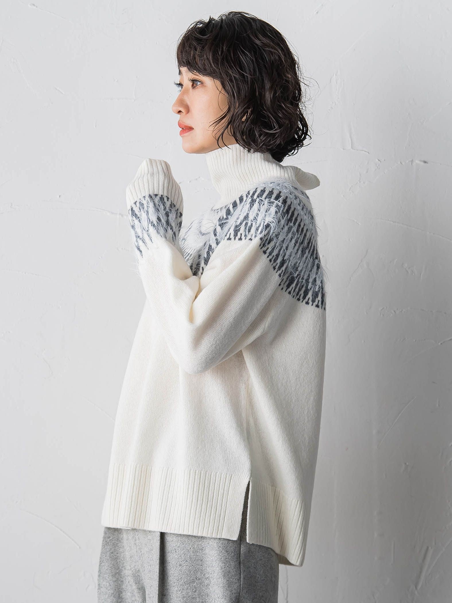 フェアアイル柄ニット