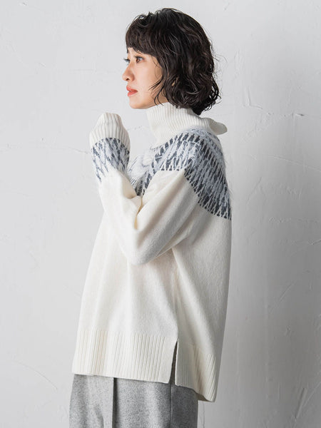 フェアアイル柄ニット