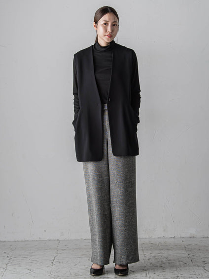 ノンウールツィードパンツ≪洗濯機で洗える/セットアップ対応≫