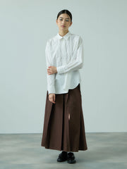 ワイドプリーツスリットスカート≪手洗い可能≫