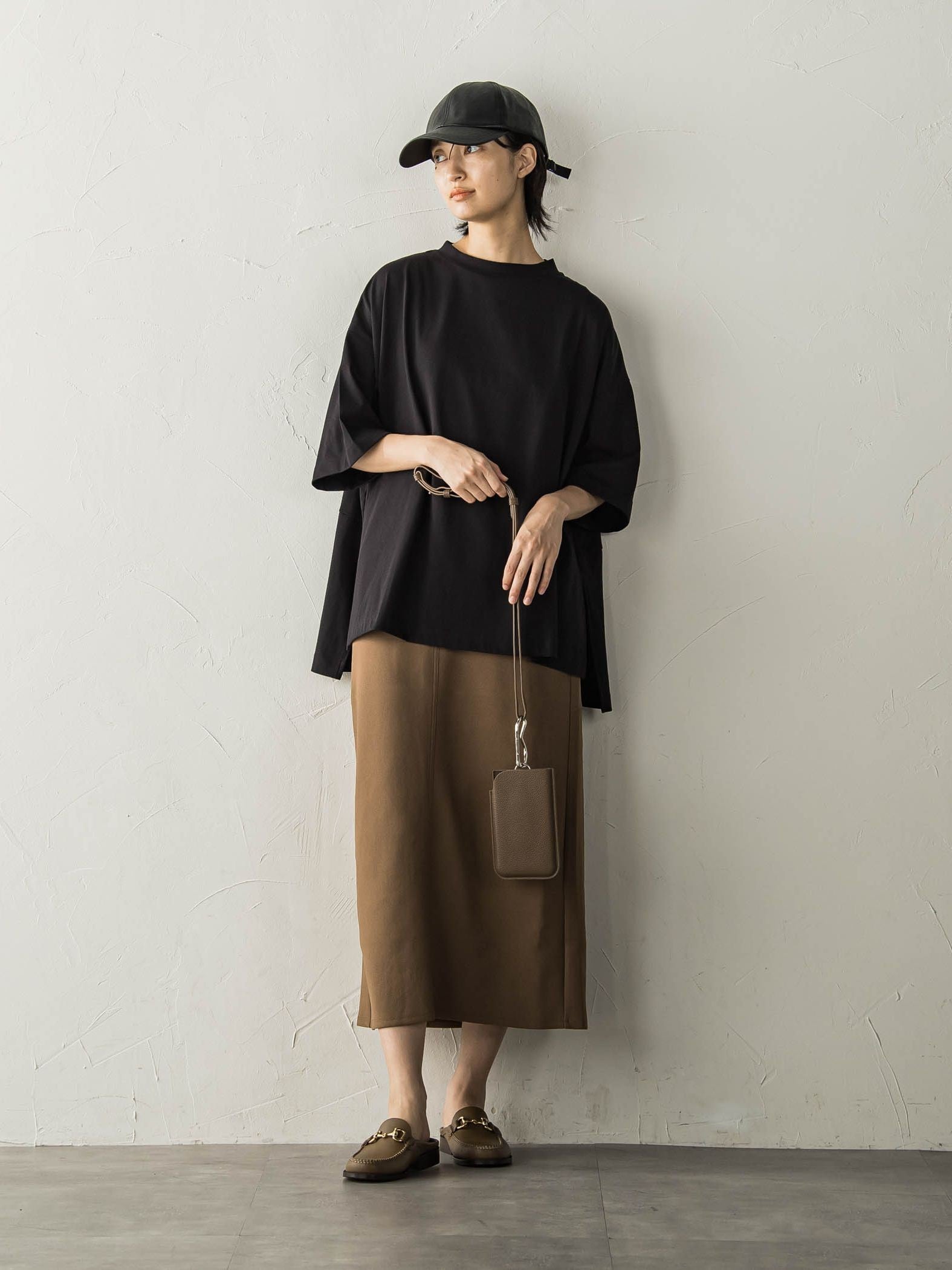 ジョーゼットダンボールAラインスカート≪セットアップ対応/洗濯機で洗える≫