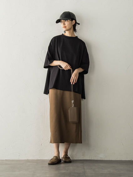 ジョーゼットダンボールAラインスカート≪セットアップ対応/洗濯機で洗える≫