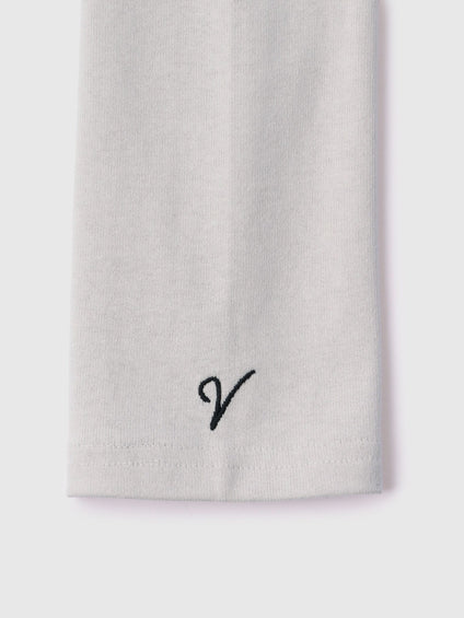 【シーズンレス】袖刺繍コットンプルオーバー