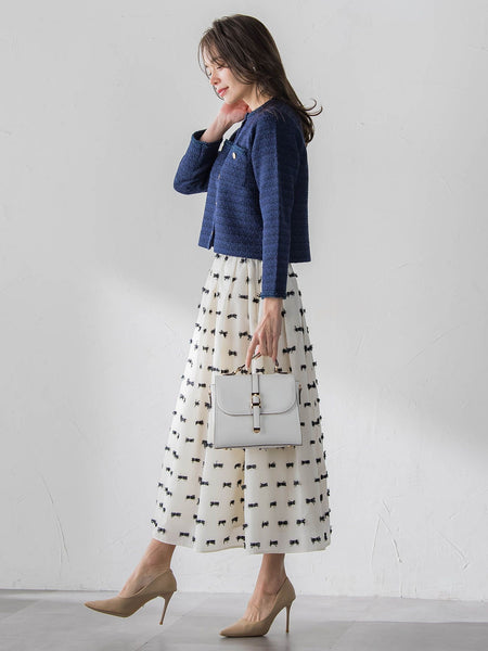 リボンジャガードスカート