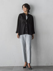 【WEB限定/+5cm丈長め】シェルタリングテーパードパンツ