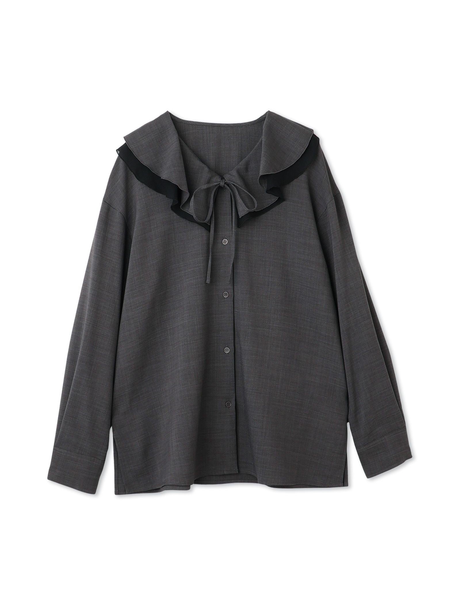 ナチュラルストレッチフレアカラーブラウス≪手洗い可能≫