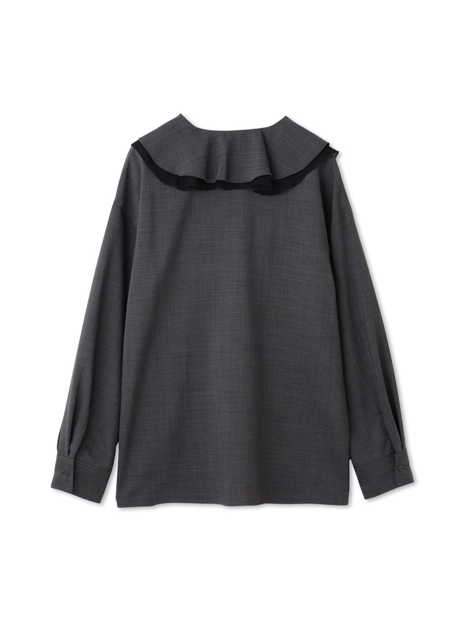 ナチュラルストレッチフレアカラーブラウス≪手洗い可能≫