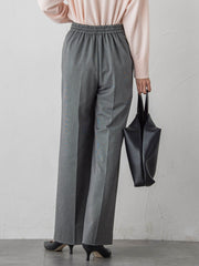 【大きいサイズ】エクセレントウォーム裏起毛ワイドパンツ