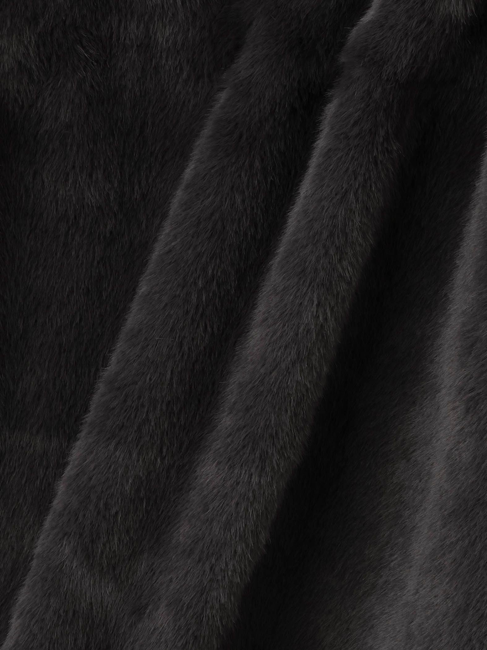 フェイクファーフーディショートコート≪手洗い可能≫