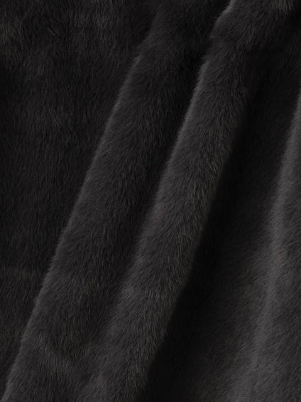 フェイクファーフーディショートコート≪手洗い可能≫