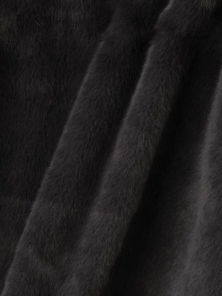 フェイクファーフーディショートコート≪手洗い可能≫