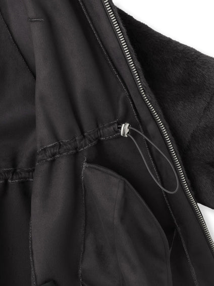 フェイクファーフーディショートコート≪手洗い可能≫