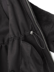 フェイクファーフーディショートコート≪手洗い可能≫