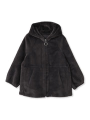 フェイクファーフーディショートコート≪手洗い可能≫