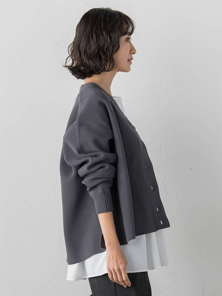 【大きいサイズ/WEB限定カラーあり】スポンディッシュニットカーディガン