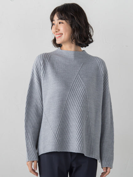 ヘリンボーンニット