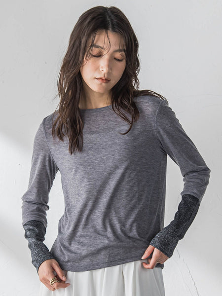 2WAYラメカフスインナー≪洗濯機で洗える≫