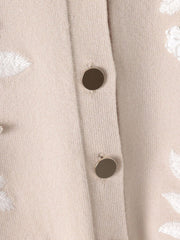 ボタニカルモチーフ刺繍カーディガン