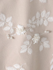 ボタニカルモチーフ刺繍カーディガン