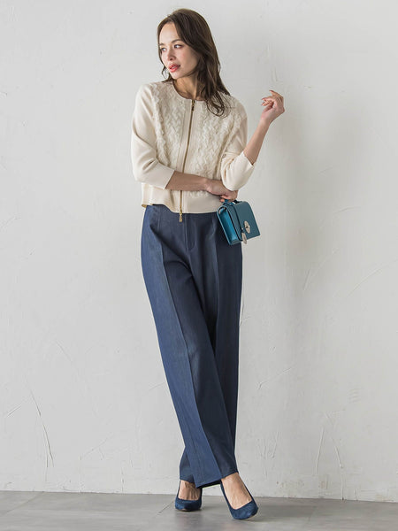 FAIRY AIRYジップカーディガン