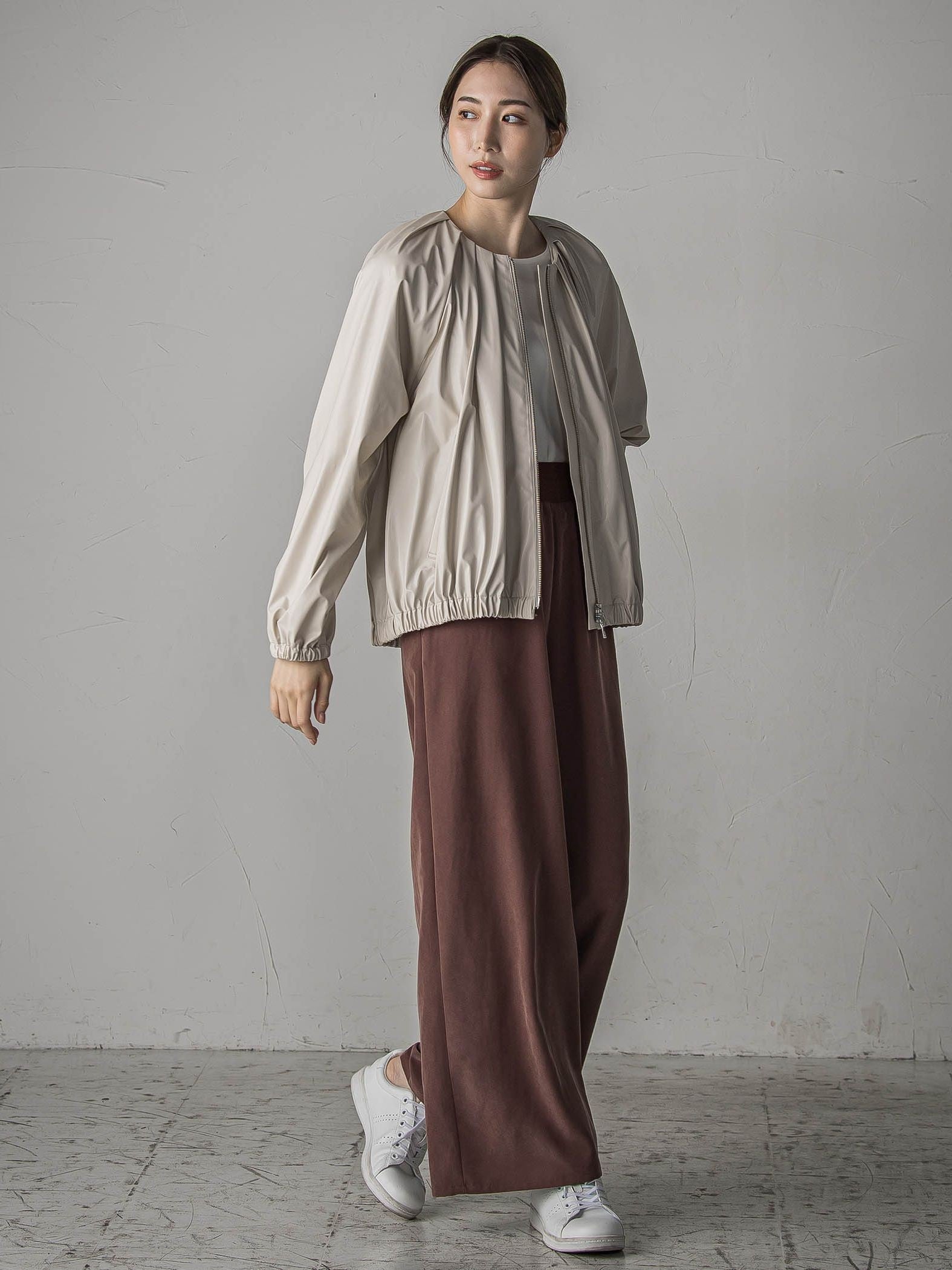 フェイクレザーブルゾン≪手洗い可能≫