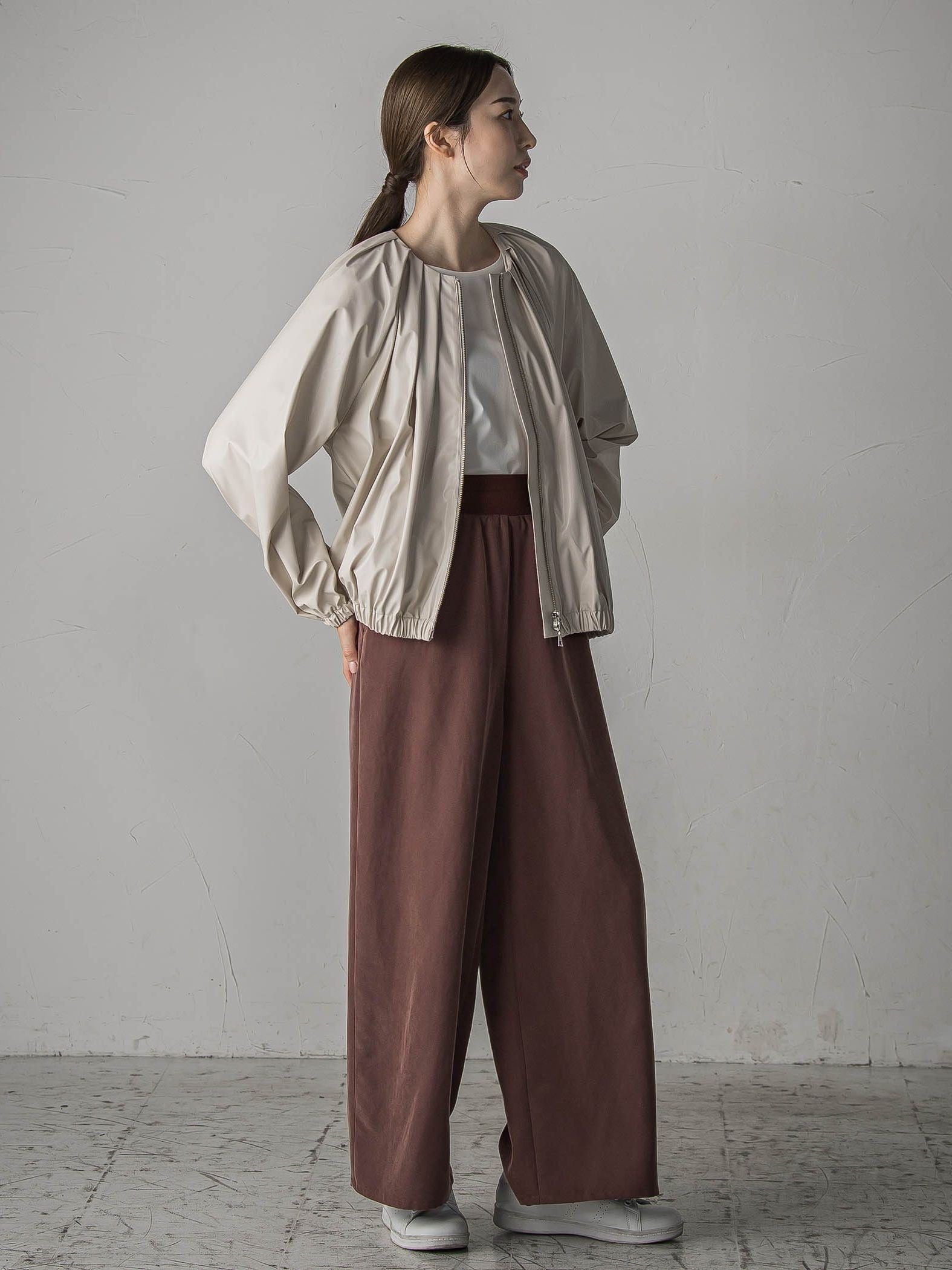 フェイクレザーブルゾン≪手洗い可能≫