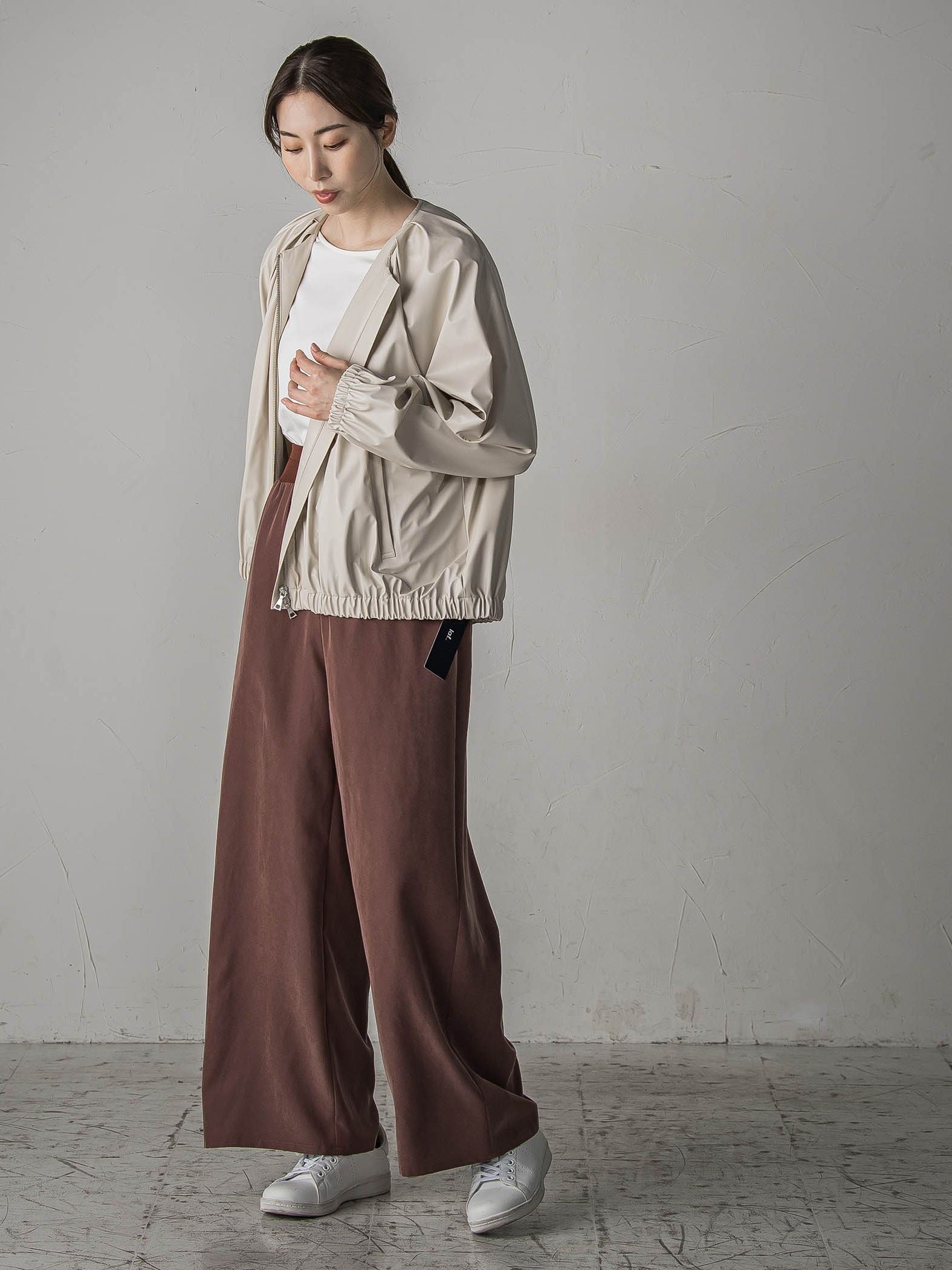 フェイクレザーブルゾン≪手洗い可能≫