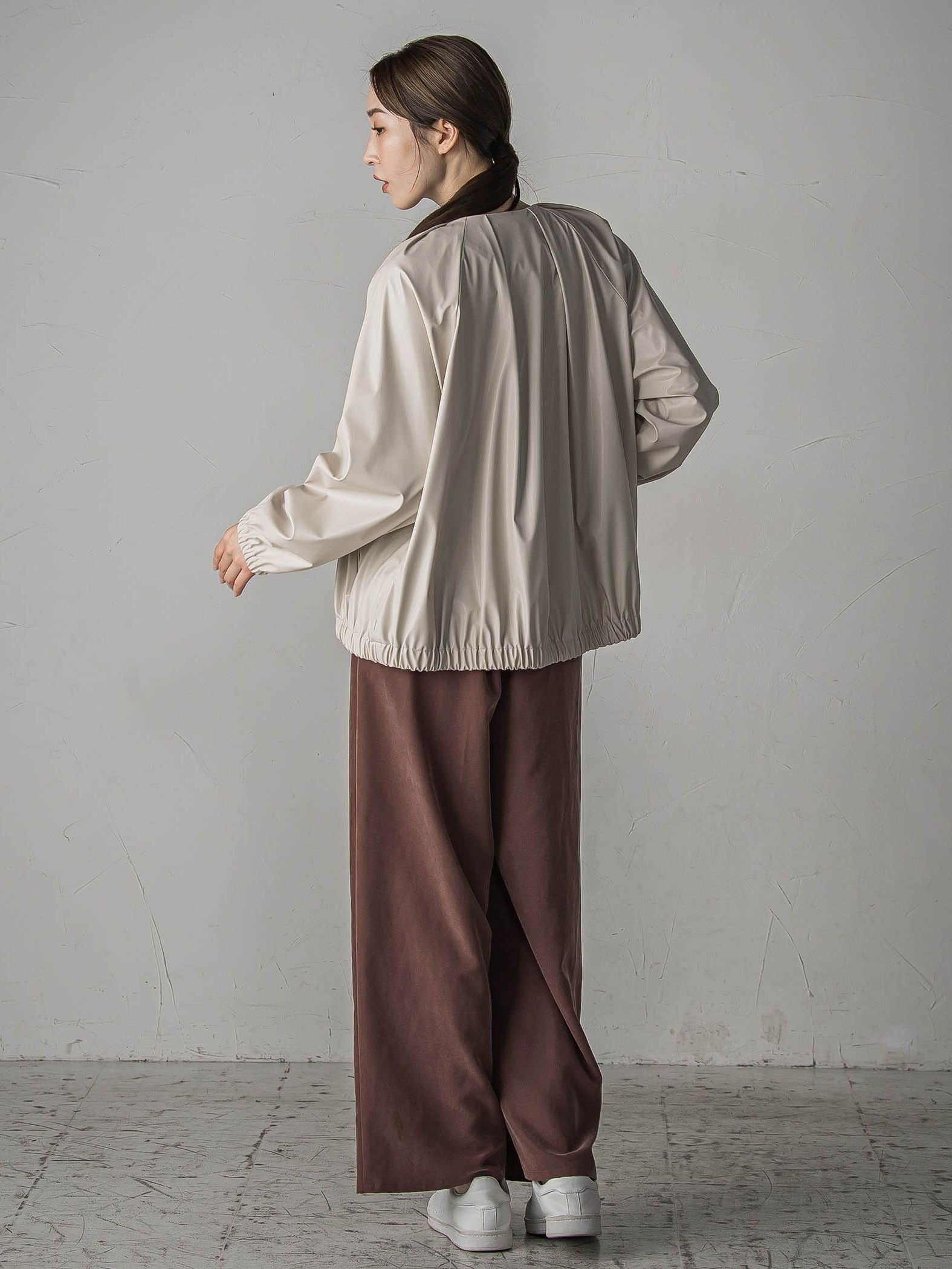 フェイクレザーブルゾン≪手洗い可能≫