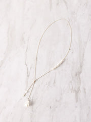 パールラリエットネックレス