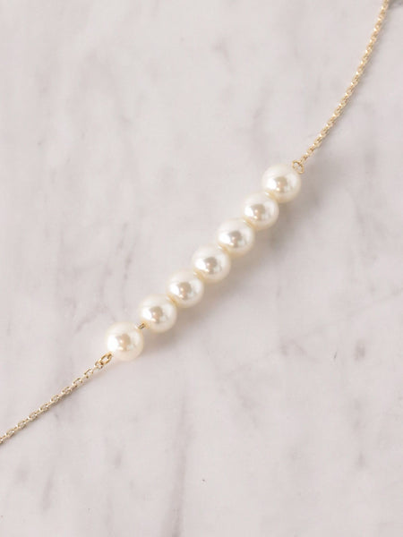 パールラリエットネックレス