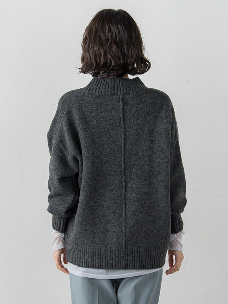 【WEB限定】”毎日頼れる”ゆったりモックネックニット