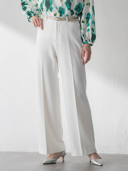 両面起毛ワイドパンツ≪ストレッチ≫