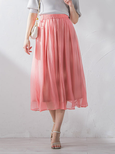 箔プリントギャザーフレアスカート ≪手洗い可能≫ | ketty（ケティ  