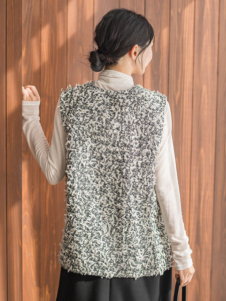 モナコツィードブラウス≪手洗い可能≫