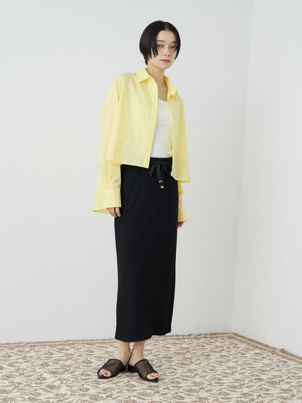 バックロング フォルムシャツ