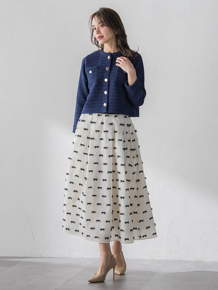 リボンジャガードスカート