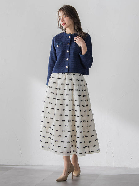 リボンジャガードスカート