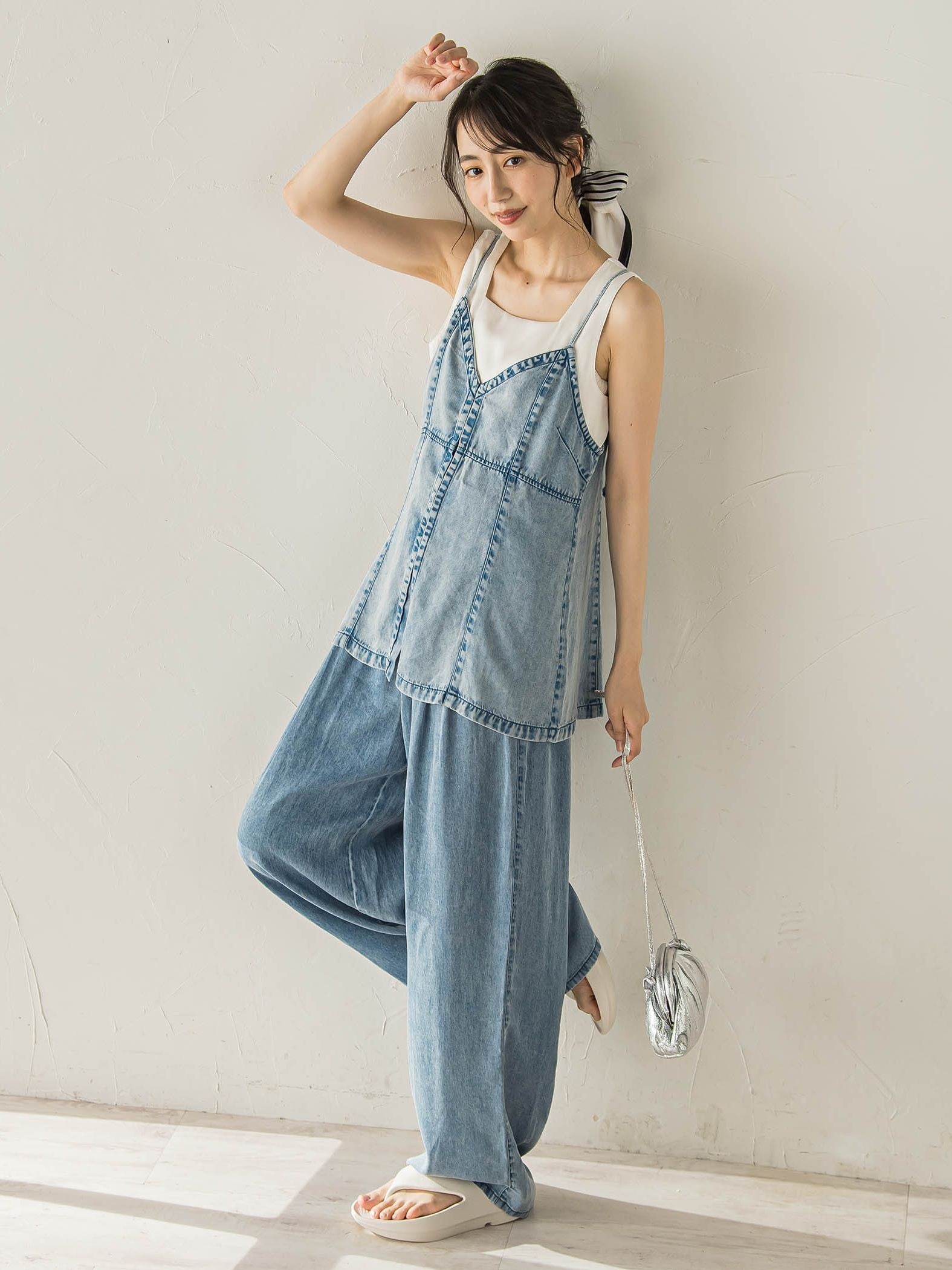 Air DENIM ワイドパンツ