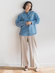 リネンライクオックスパンツ