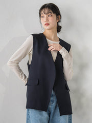 ストレッチツイルジレ≪手洗い可能≫