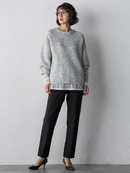 モヘヤスパンコールニット