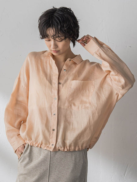 ラスターラミーカルゼバックドロストヘムシャツ