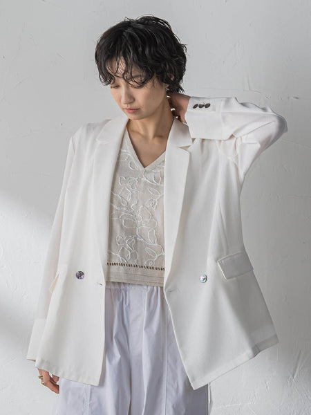 ヴィンテージメッシュダブルブレストジャケット