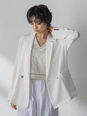 ヴィンテージメッシュダブルブレストジャケット